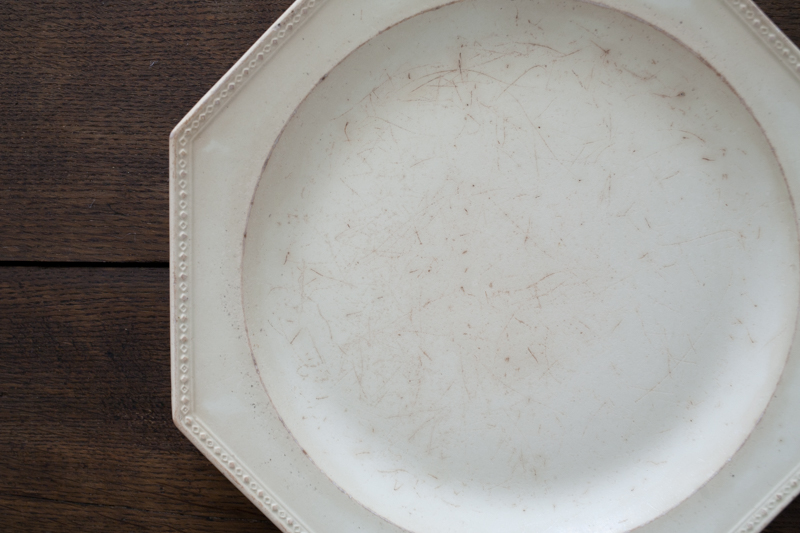 ファイアンスフィーヌ、古手のオクトゴナル皿 | couperin