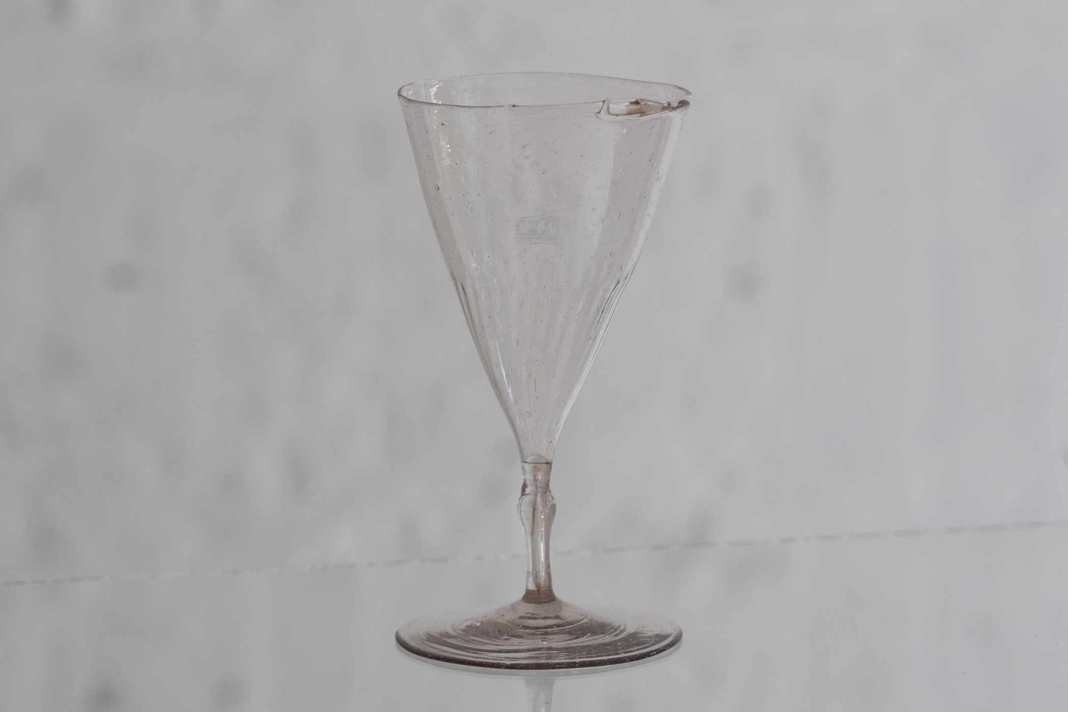 新品/在庫あり  ルーペ　18-19世紀 18世紀　フランス　レース編みのガラス道具　手吹きガラス 工芸品
